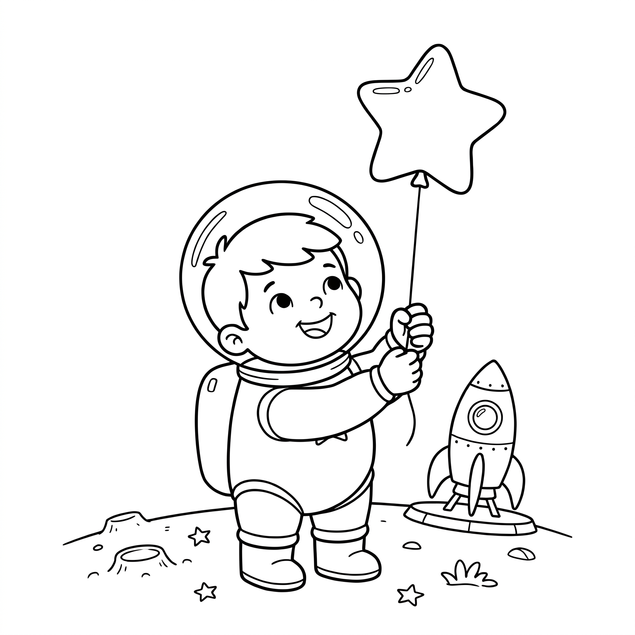 Ringed Planet Coloring Page